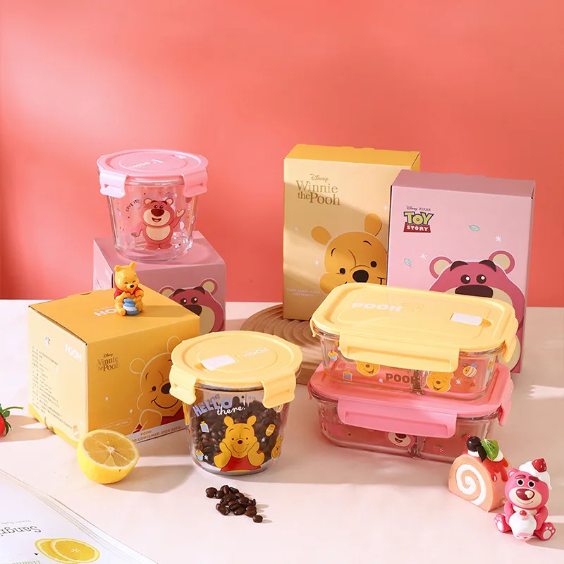 Disney Anime Lotso Cute Strawberry Bear Glass Preservation Bowl Food Sub-box Refrigerator Storage Container with Lid Scale Bowl
Disney Anime Lotso Cute Strawberry Bear Glass Preservation Bowl Food Sub-box Refrigerator Storage Container with Lid Scale Bowl
