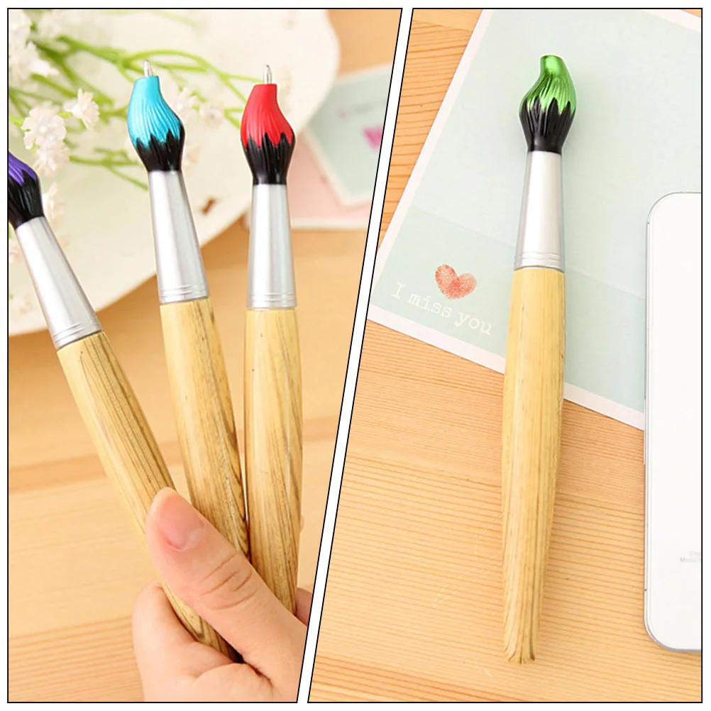 5pcs Wooden Brush Ballpoint Pen Portable Writing Pens Comfortable Grip Unique Design Household Gift Practical
5pcs Wooden Brush Ballpoint Pen Portable Writing Pens Comfortable Grip Unique Design Household Gift Practical