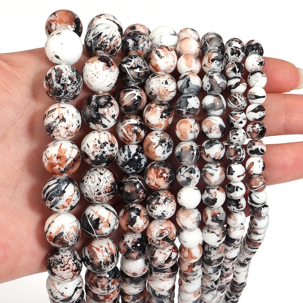 15 дюймов/нитка 6-12 мм коричневые, черные стеклянные бусины с цветком дождя, круглые свободные бусины-разделители для изготовления ювелирных изделий, браслетов, ожерелья
15 дюймов/нитка 6-12 мм коричневые, черные стеклянные бусины с цветком дождя, круглые свободные бусины-разделители для изготовления ювелирных изделий, браслетов, ожерелья