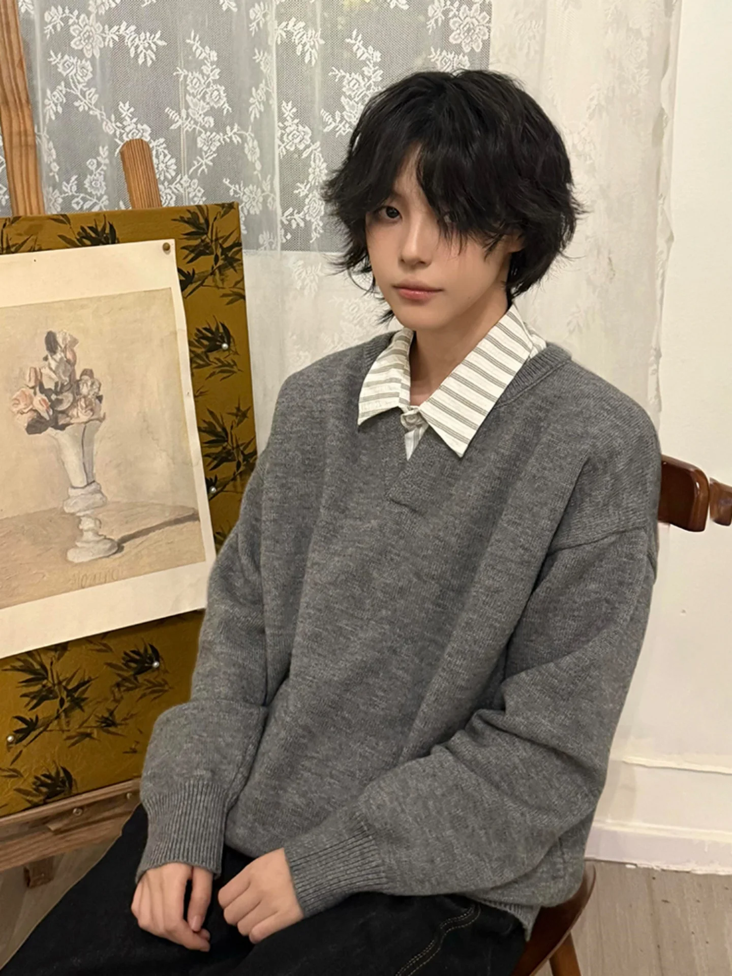 ay Vintage V-Ne Sweater Men's Loose Winter Thiened Lazy Sle High-End Knitted Base Layer irt Ci Walk Home Outdoor ...
ay Vintage V-Ne Sweater Men's Loose Winter Thiened Lazy Sle High-End Knitted Base Layer irt Ci Walk Home Outdoor ...