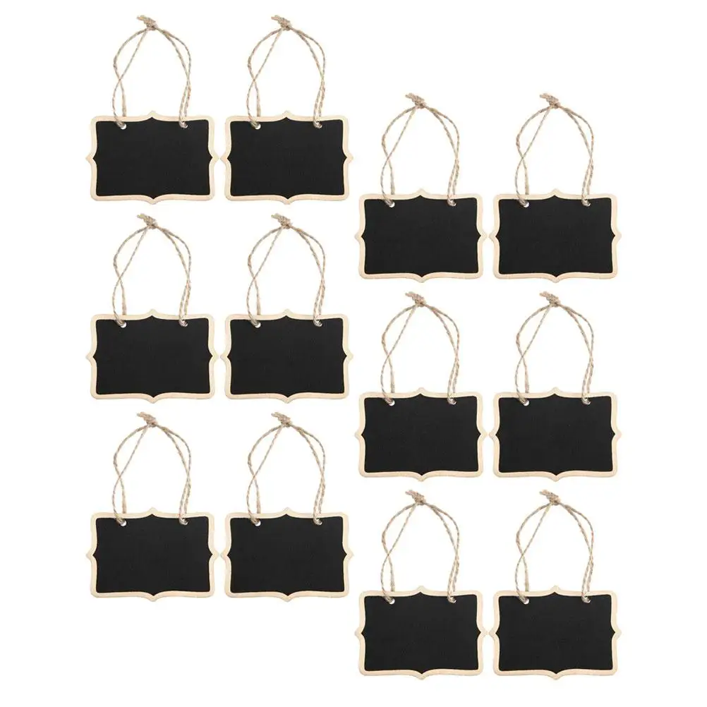 12 Pcs Mini Wooden Blackboards Double sided Children Smooth Surface Hanging Decor Reusable Chalkboards Small Blackboard
12 Pcs Mini Wooden Blackboards Double sided Children Smooth Surface Hanging Decor Reusable Chalkboards Small Blackboard