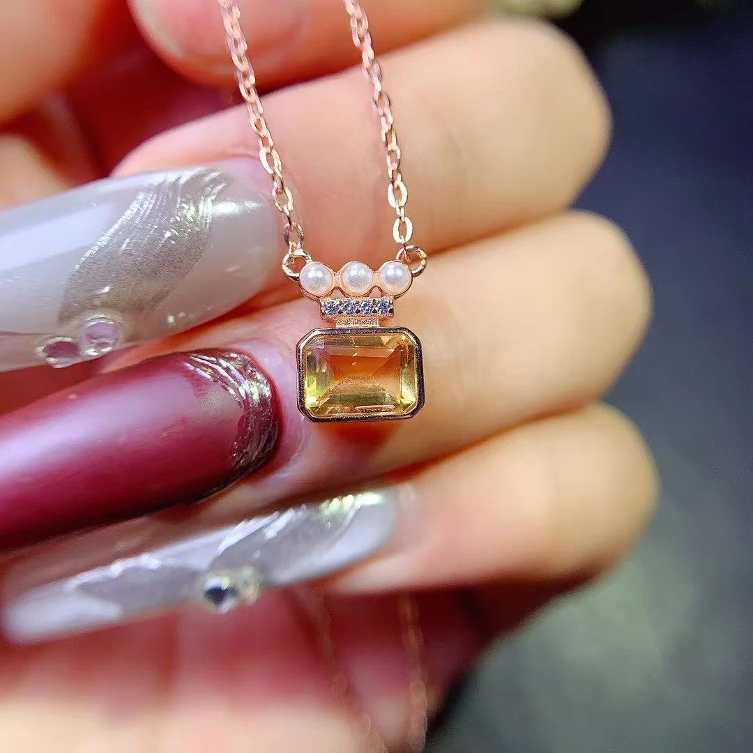 KJJEAXCMY Natural Yellow Crystal S925 silver exquisitely Pendant Full of luster Simple,elegant and high-end Birthday present
KJJEAXCMY Natural Yellow Crystal S925 silver exquisitely Pendant Full of luster Simple,elegant and high-end Birthday present
