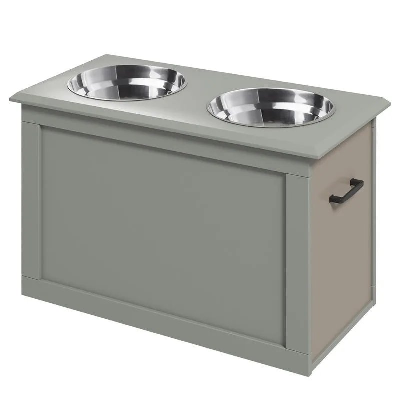 Raised Dog Bowls, with Storage, Two Stainless Steel Bowls, Elevated Base - Grey
Raised Dog Bowls, with Storage, Two Stainless Steel Bowls, Elevated Base - Grey