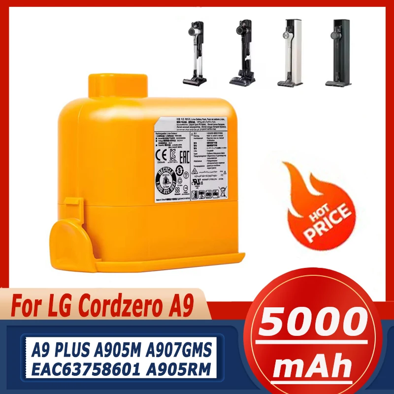 Higher quality25.2V Vacuum Cleaner battery EAC63758601 for LG Cord Zero A9,Cord Zero A9+,A9, Cord Zero A9 Plus,A9M,A958,A958SK
Higher quality25.2V Vacuum Cleaner battery EAC63758601 for LG Cord Zero A9,Cord Zero A9+,A9, Cord Zero A9 Plus,A9M,A958,A958SK