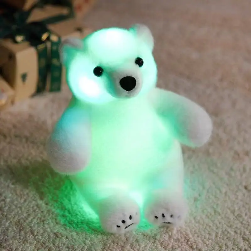 23/27/35cm simulated glowing polar bear stuffed plush toy figurine, cartoon anime cute pillow, children's birthday gift doll
23/27/35cm simulated glowing polar bear stuffed plush toy figurine, cartoon anime cute pillow, children's birthday gift doll