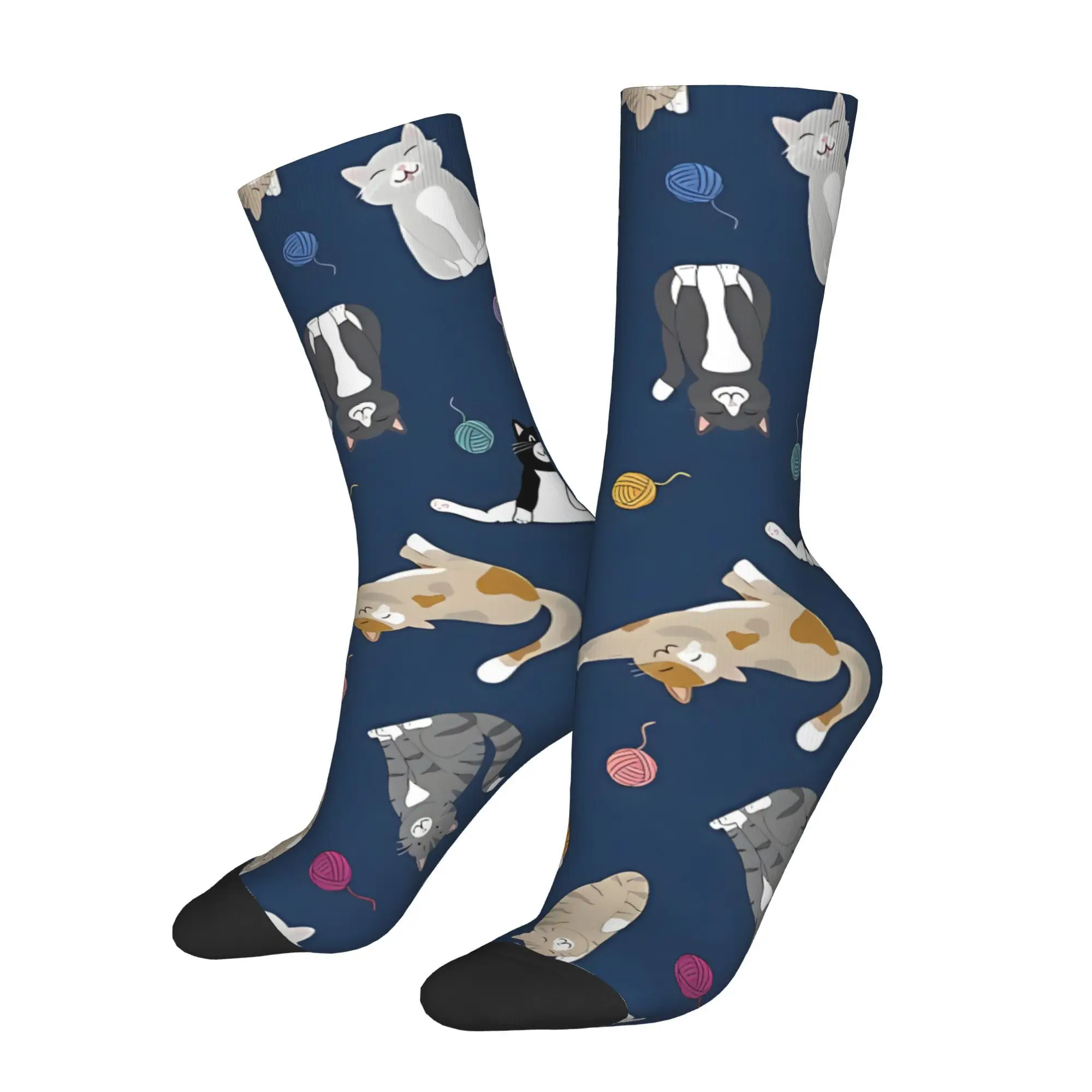 Cute Cats And Yarn Sock Printed Man Polyester Fashion
Cute Cats And Yarn Sock Printed Man Polyester Fashion