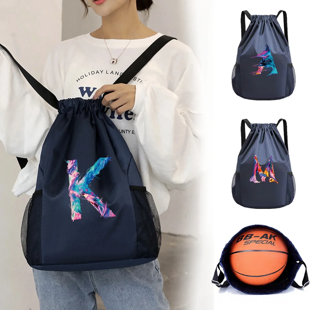 Unisex letter series fitness drawstring waterproof backpack
Unisex letter series fitness drawstring waterproof backpack