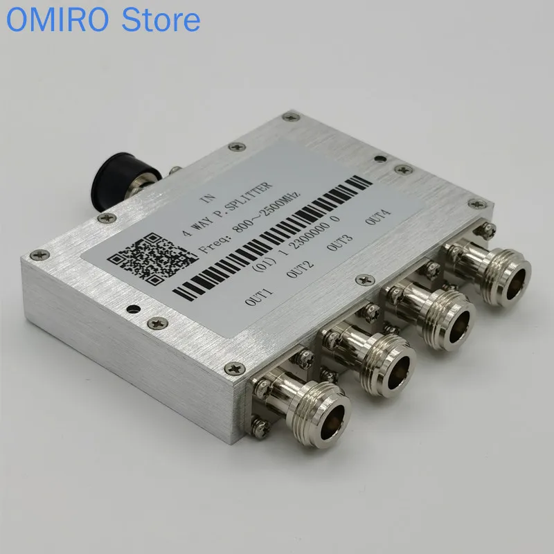 One Split Four Power Divider RF Power Divider Splitter N-type Interface Power Distributor
One Split Four Power Divider RF Power Divider Splitter N-type Interface Power Distributor