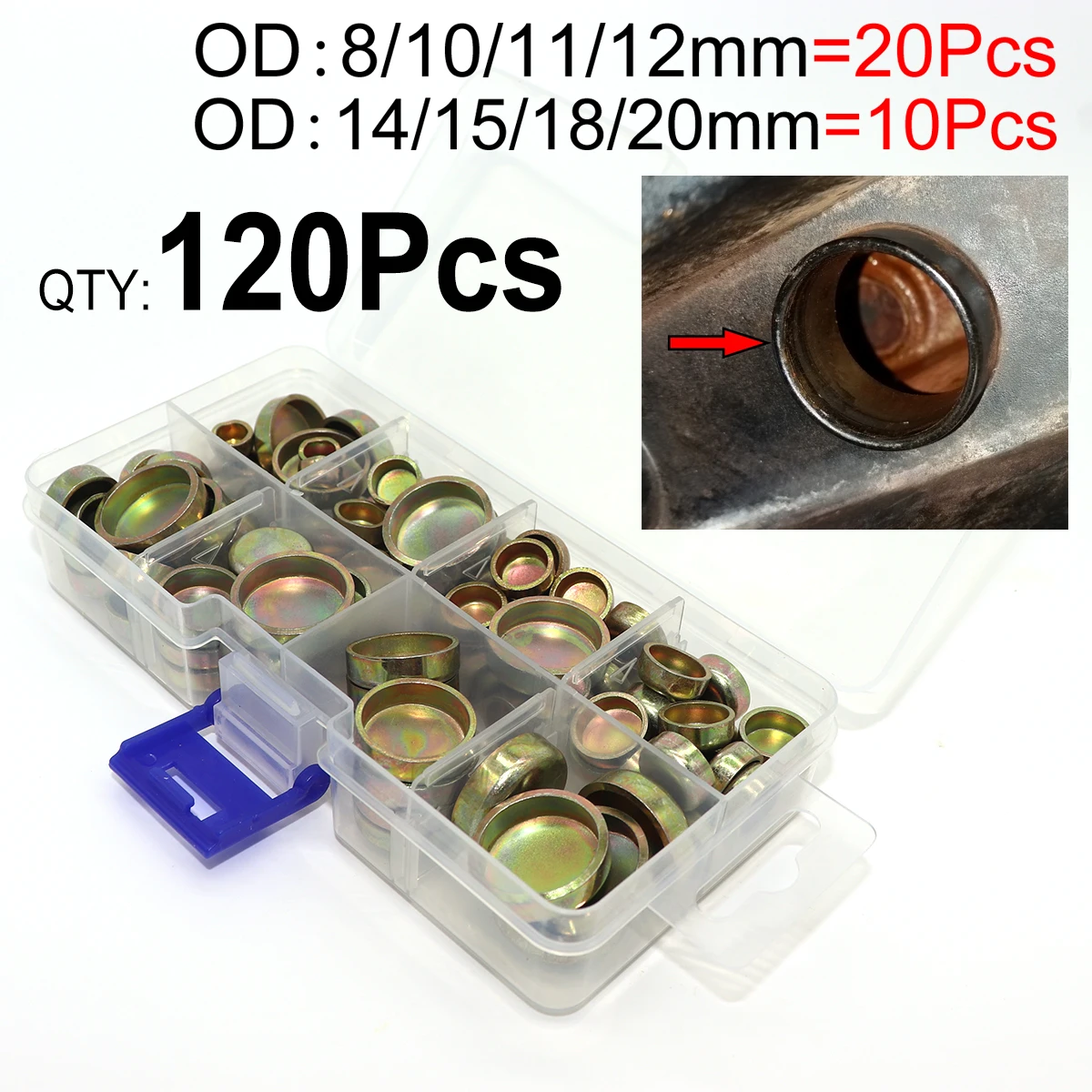 Universal 8-20mm Engine Core Plug Zinc Plated Freeze Expansion Cap for Cylinder Head Block Welch Frost Cover Replacement New
Universal 8-20mm Engine Core Plug Zinc Plated Freeze Expansion Cap for Cylinder Head Block Welch Frost Cover Replacement New