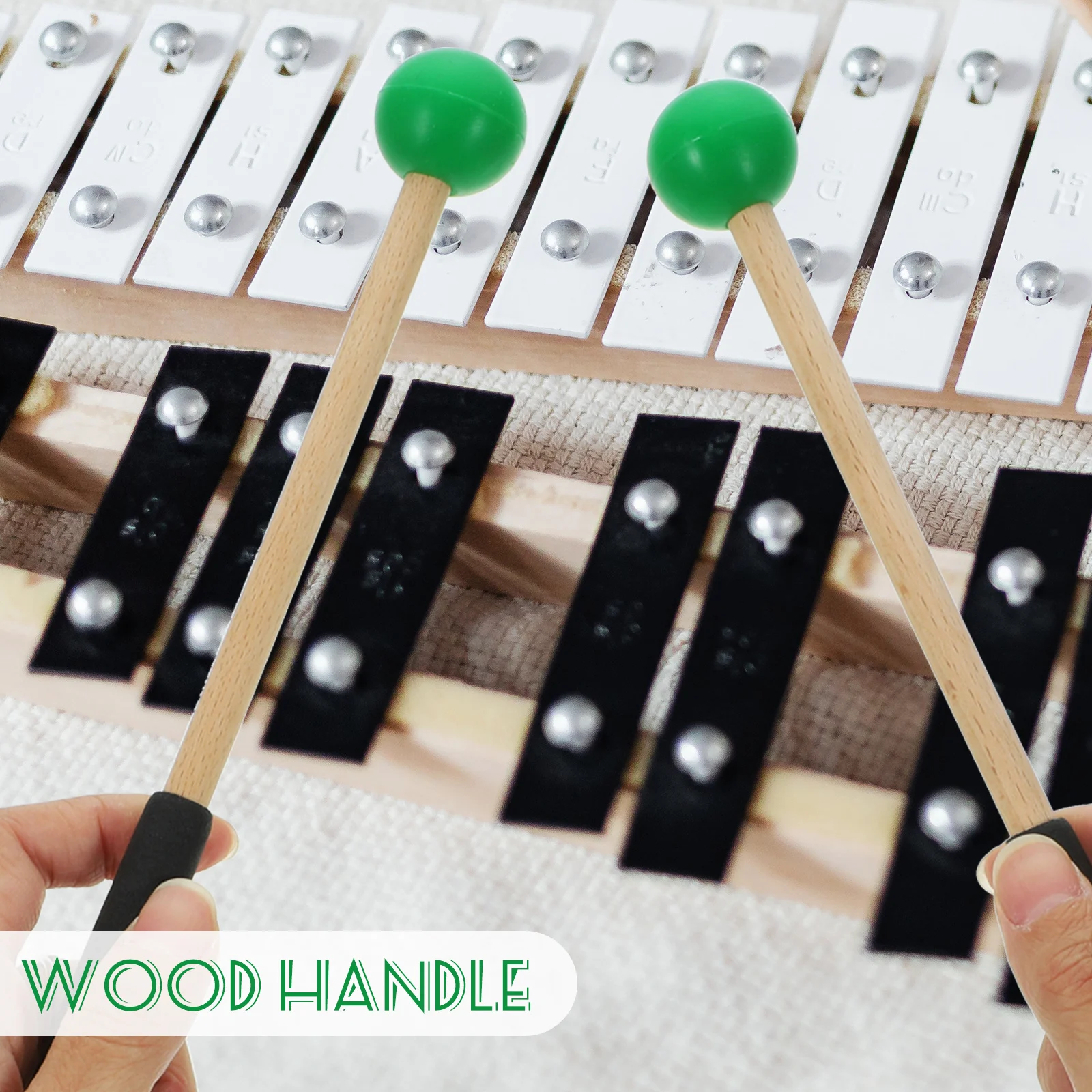 1 Pair Marimba Mallets For Tongue Drum Glockenspiel Xylophone Percussion Instrument Accessories Stage Performance Use
1 Pair Marimba Mallets For Tongue Drum Glockenspiel Xylophone Percussion Instrument Accessories Stage Performance Use