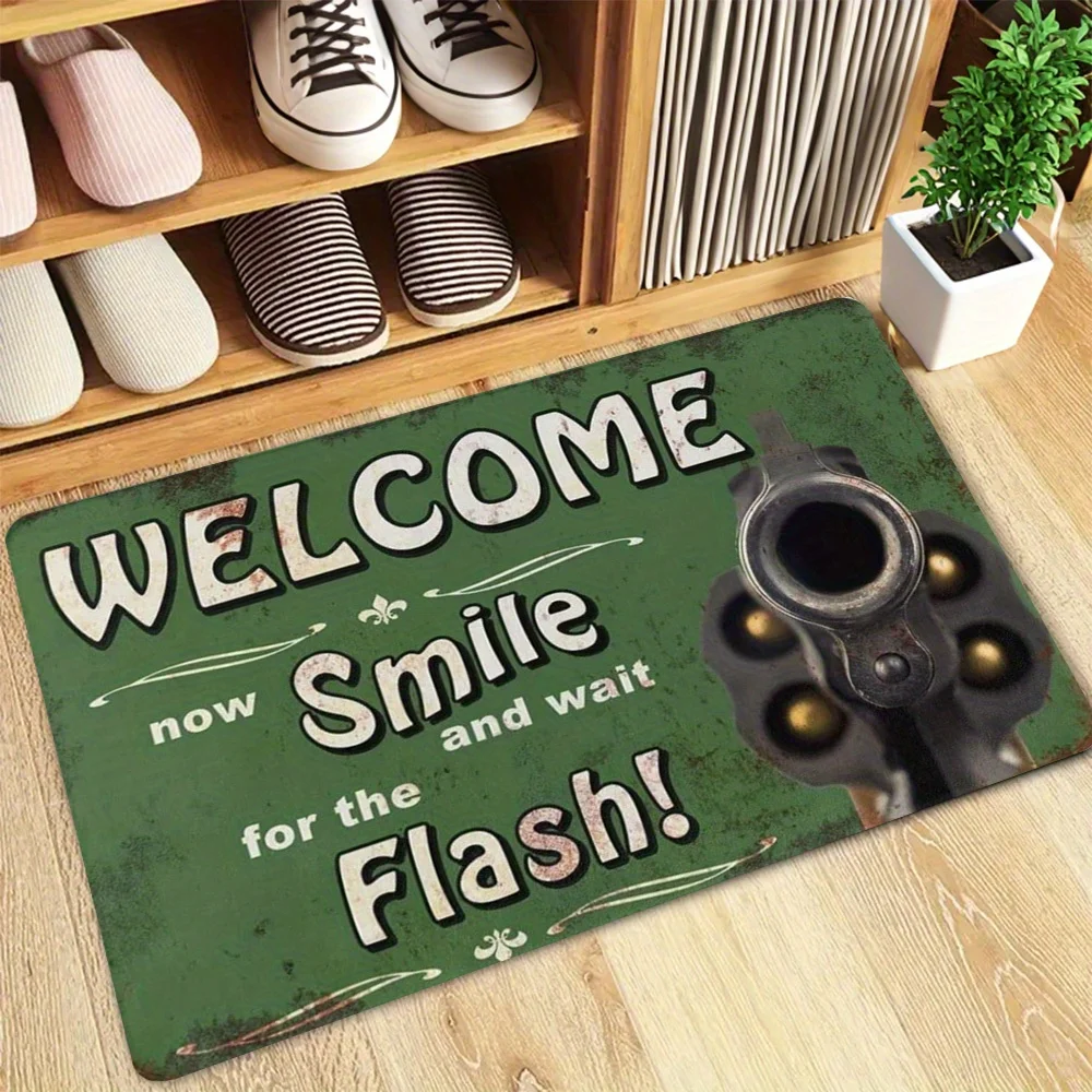 Welcome Smile for the Flash Non-Slip Doormat - Quirky Home Decor, Perfect for Entryways, Adds Humor and Charm
Welcome Smile for the Flash Non-Slip Doormat - Quirky Home Decor, Perfect for Entryways, Adds Humor and Charm