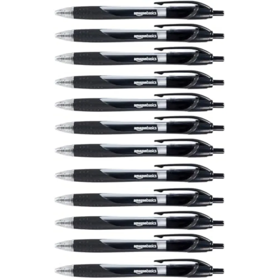 Retractable Gel Ink Pens for Note-Taking and Office Writing, Fine Point 0.7mm, Smooth Writing, Black, 12-Pack
Retractable Gel Ink Pens for Note-Taking and Office Writing, Fine Point 0.7mm, Smooth Writing, Black, 12-Pack