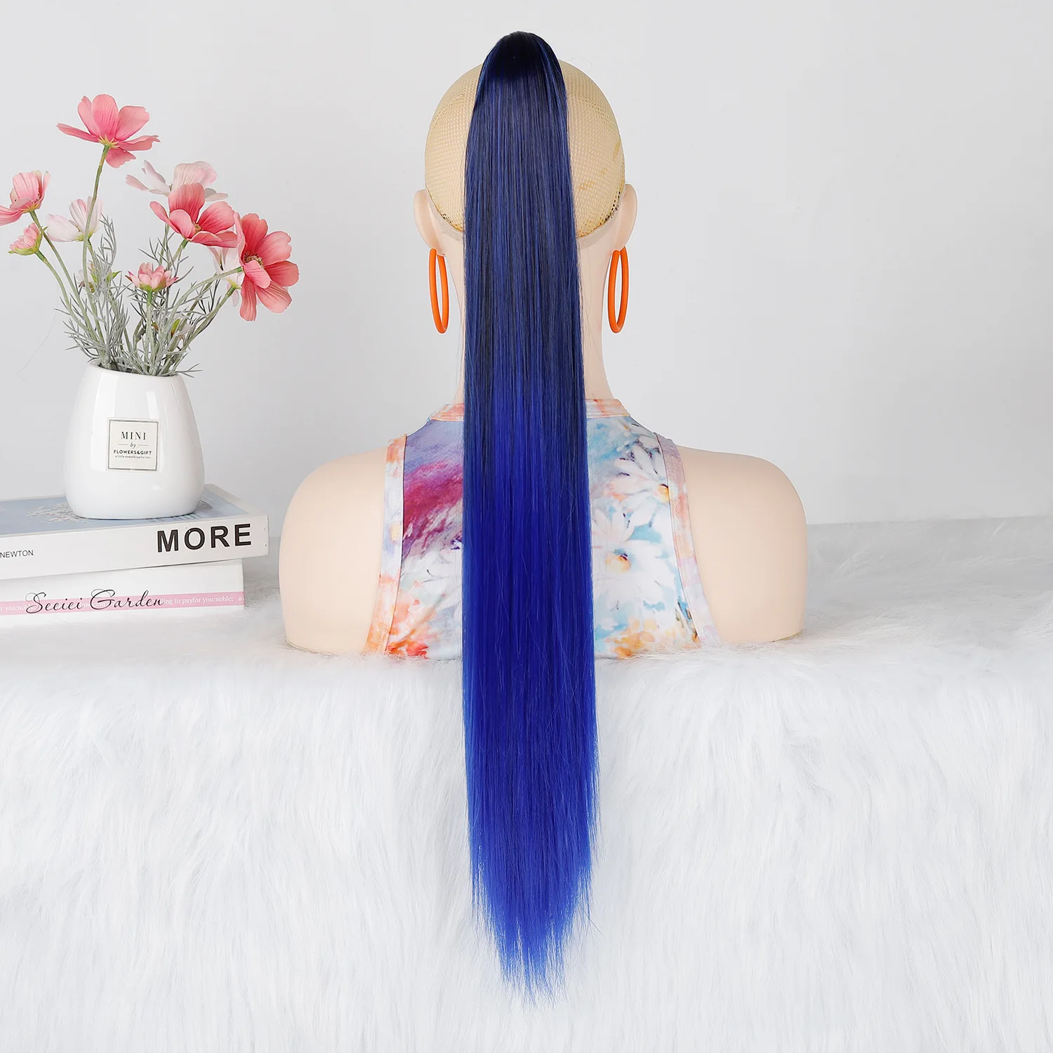 Synthetic Claw Clip Ponytail Silver Gray Ombre Long Straight Hair Extension Gradient Cosplay Wig for Women Party Daily Use
Synthetic Claw Clip Ponytail Silver Gray Ombre Long Straight Hair Extension Gradient Cosplay Wig for Women Party Daily Use