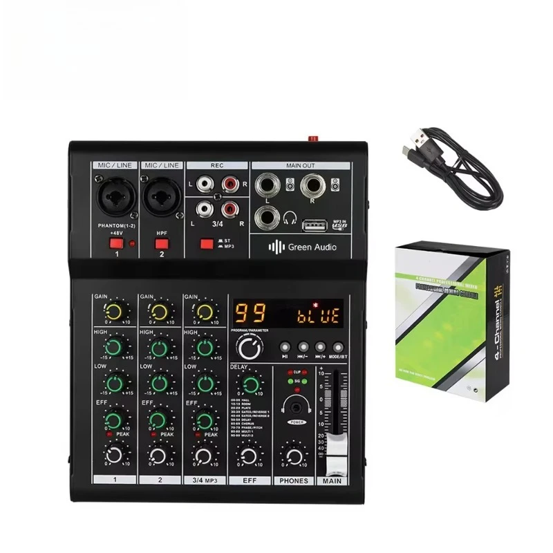 GAX-A4D Portable 2-channel Mixer for Band Performance Outdoor Party Home Use
GAX-A4D Portable 2-channel Mixer for Band Performance Outdoor Party Home Use