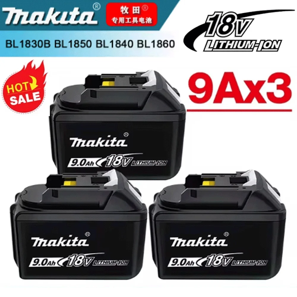 Makita 18V 9ah 9000mAh batería recargable Li-ion baterías de iones de litio cargador para BL1860B BL1850 BL1830 BL1815 LXT400
Makita 18V 9ah 9000mAh batería recargable Li-ion baterías de iones de litio cargador para BL1860B BL1850 BL1830 BL1815 LXT400