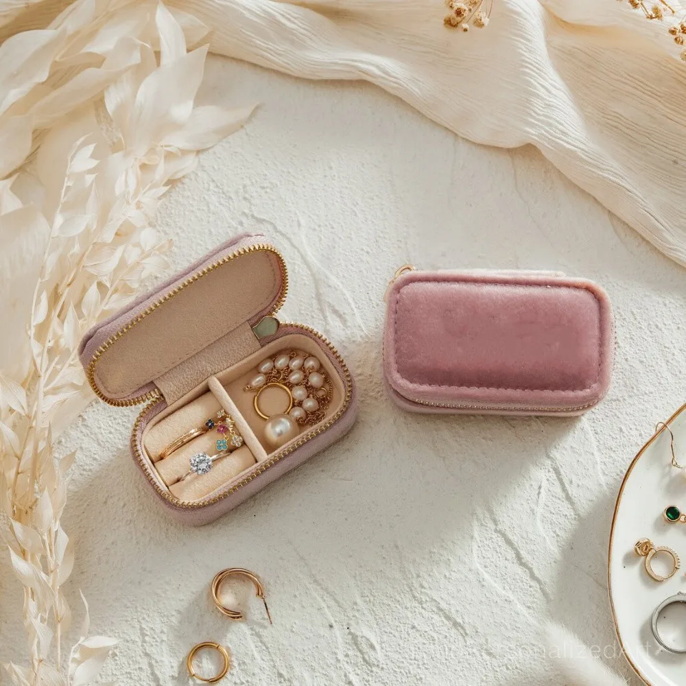 Velvet Jewelry Storage Box Portable Travel Organizer Bridesmaid Gift Set Elegant Ring Earring Display Case Wedding Party Favor
Velvet Jewelry Storage Box Portable Travel Organizer Bridesmaid Gift Set Elegant Ring Earring Display Case Wedding Party Favor