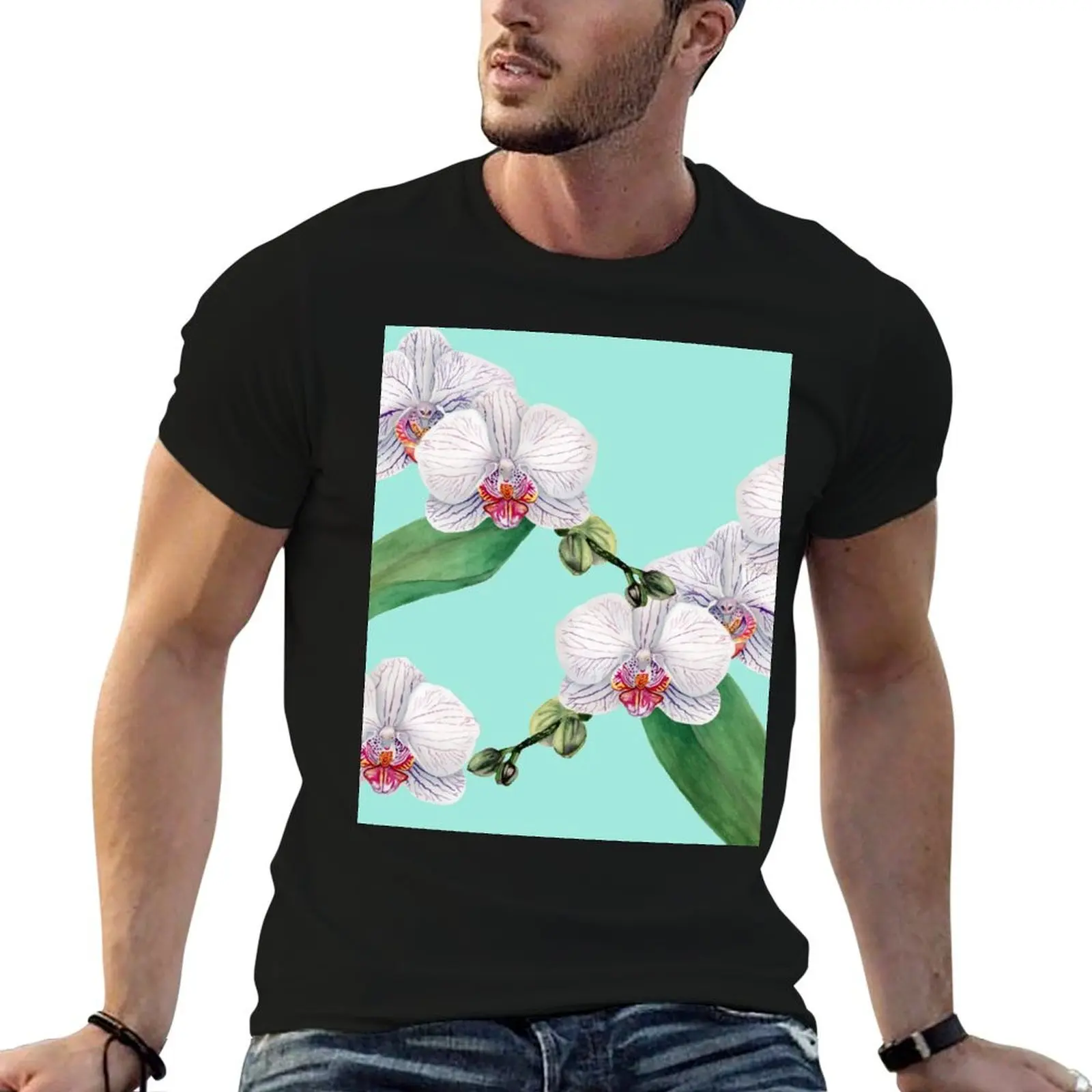 White Orchid Watercolor Pattern T-Shirt funny shirt cotton anime clothes heavyweights anime figures mens white t shirts
White Orchid Watercolor Pattern T-Shirt funny shirt cotton anime clothes heavyweights anime figures mens white t shirts