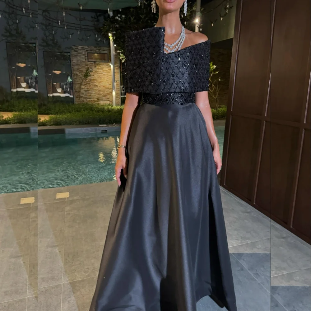 Customized Luxury Glitter Off-the-shoulder Evening Dress For Banquet A-line Long Dresses High Quality Wedding Party Dress
Customized Luxury Glitter Off-the-shoulder Evening Dress For Banquet A-line Long Dresses High Quality Wedding Party Dress