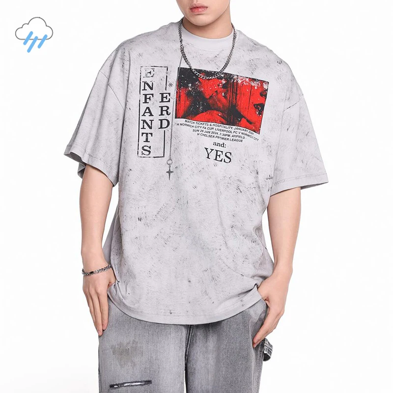 2024 Summer Oversized Short Sleeves Tee Men Women Vintage Mud Dyeing ERD T Shirt Best Quality Red Graphics Print T-Shirt
2024 Summer Oversized Short Sleeves Tee Men Women Vintage Mud Dyeing ERD T Shirt Best Quality Red Graphics Print T-Shirt