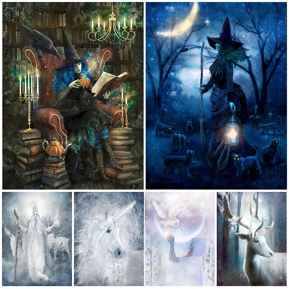 Enchanted Swan And Winter Goddess Fantasy Fairy Tale Wall Art Canvas Painting Snake,Unicorn,White Deer Totem Poster Pirnt Decor
Enchanted Swan And Winter Goddess Fantasy Fairy Tale Wall Art Canvas Painting Snake,Unicorn,White Deer Totem Poster Pirnt Decor