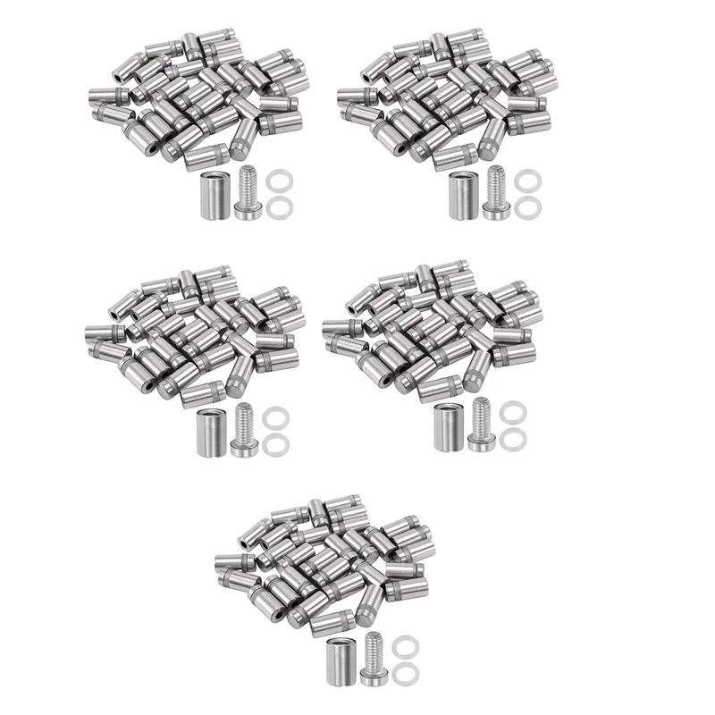 A36T-150 Pieces 12 X 22Mm Stainless Steel Spacer Glass Holder Sign Mounting 
A36T-150 Pieces 12 X 22Mm Stainless Steel Spacer Glass Holder Sign Mounting