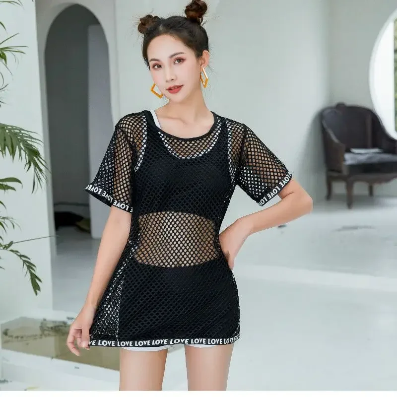 Модный женский спортивный комплект купальников, консервативный жилет, шорты, разделенный облегающий купальник с топами большого размера
Модный женский спортивный комплект купальников, консервативный жилет, шорты, разделенный облегающий купальник с топами большого размера