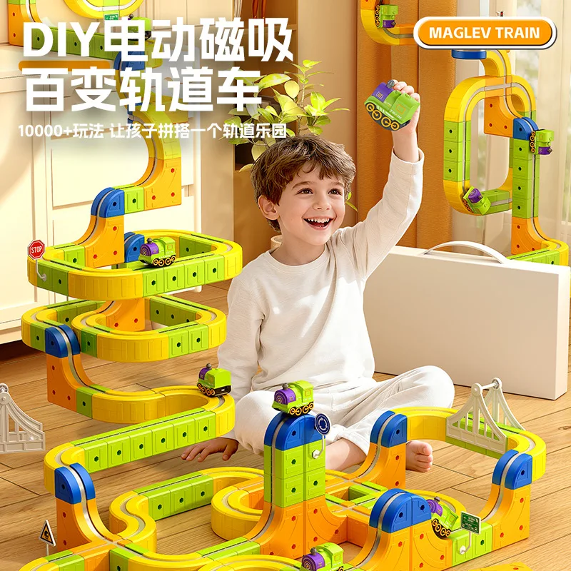 Maglev Train Electric Magnetic Building Block Track Car Large Particle Educational Toy For Boys Playtime Birthday Gift
Maglev Train Electric Magnetic Building Block Track Car Large Particle Educational Toy For Boys Playtime Birthday Gift