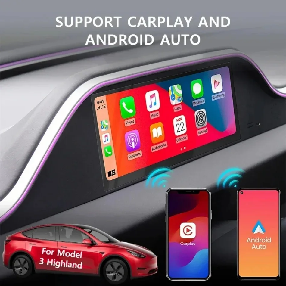 8.9 Inch Car Dashboard Display for Tesla Model 3 2024 2025 Highland Mobile Phone Interconnection Carplay Navigation Display
8.9 Inch Car Dashboard Display for Tesla Model 3 2024 2025 Highland Mobile Phone Interconnection Carplay Navigation Display