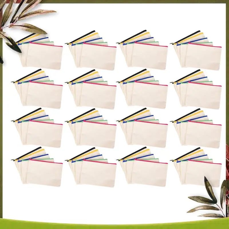 New-80Pcs Canvas Cosmetic Bag Canvas Zipper Bag Pencil Case DIY Travel Handmade Bag DIY Craft School Multicolor Zipper
New-80Pcs Canvas Cosmetic Bag Canvas Zipper Bag Pencil Case DIY Travel Handmade Bag DIY Craft School Multicolor Zipper