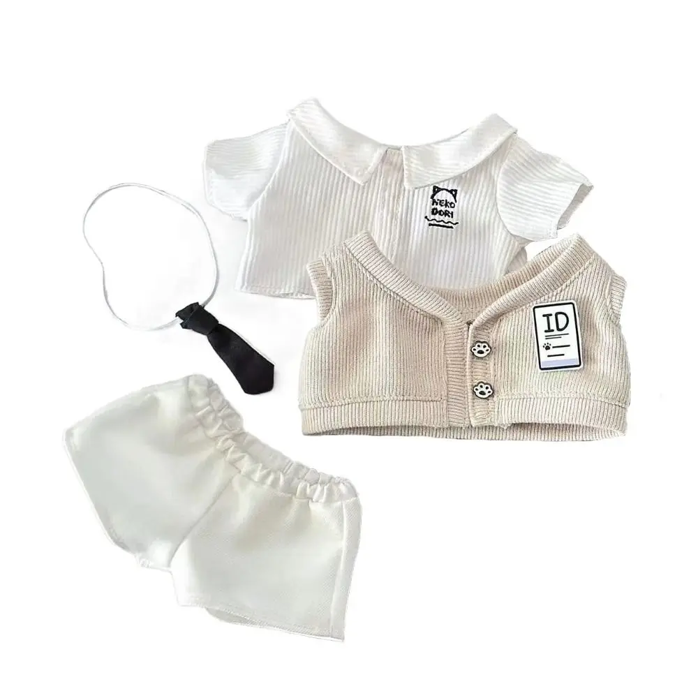 20cm Doll Clothes Multicolor Replacement Outfit Miniature School Uniform Gift Cosplay Doll Shirt Vest Pants Cotton Stuffed Doll
20cm Doll Clothes Multicolor Replacement Outfit Miniature School Uniform Gift Cosplay Doll Shirt Vest Pants Cotton Stuffed Doll