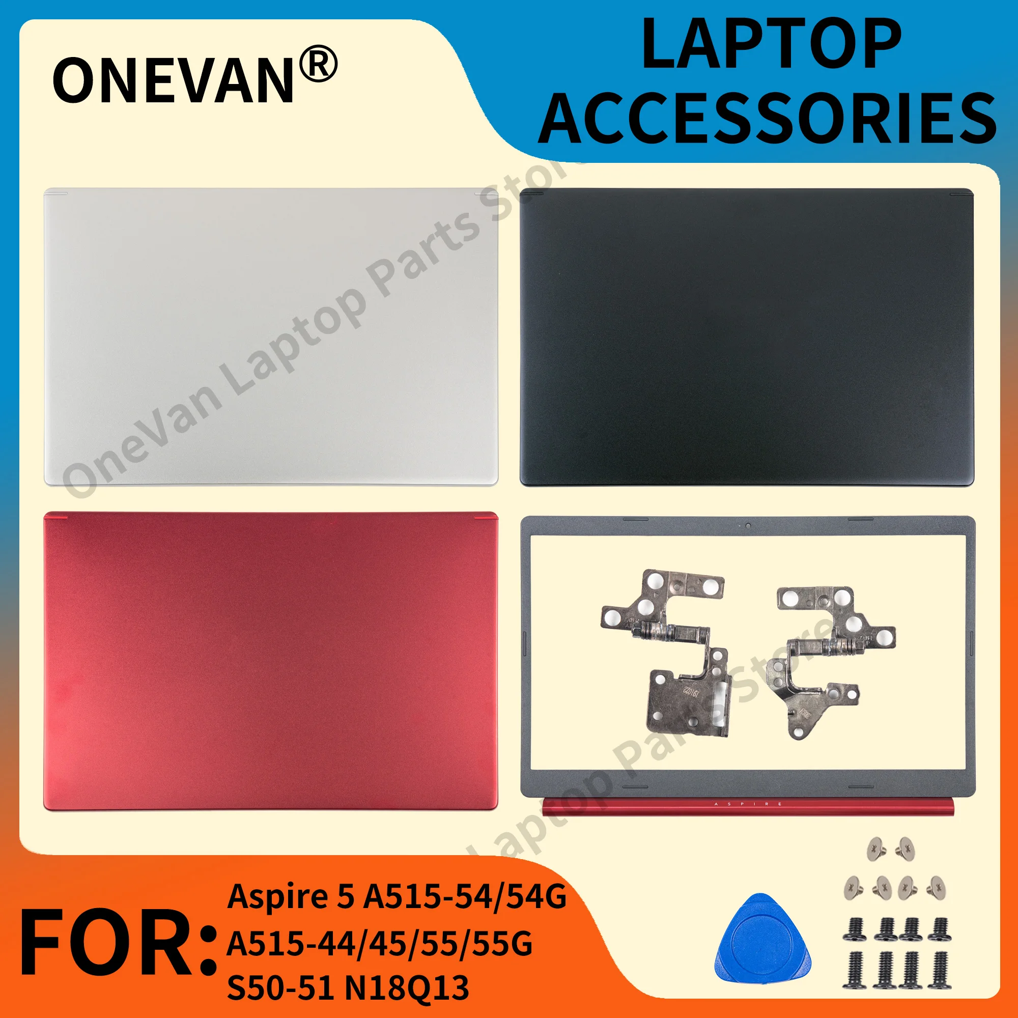 Новый верхний чехол для Acer Aspire 5 A515-54 A515-55 A515-54G A515-55G S50-51 N18Q13, петли задней крышки ЖК-дисплея, задняя верхняя крышка, ремонт металла
Новый верхний чехол для Acer Aspire 5 A515-54 A515-55 A515-54G A515-55G S50-51 N18Q13, петли задней крышки ЖК-дисплея, задняя верхняя крышка, ремонт металла