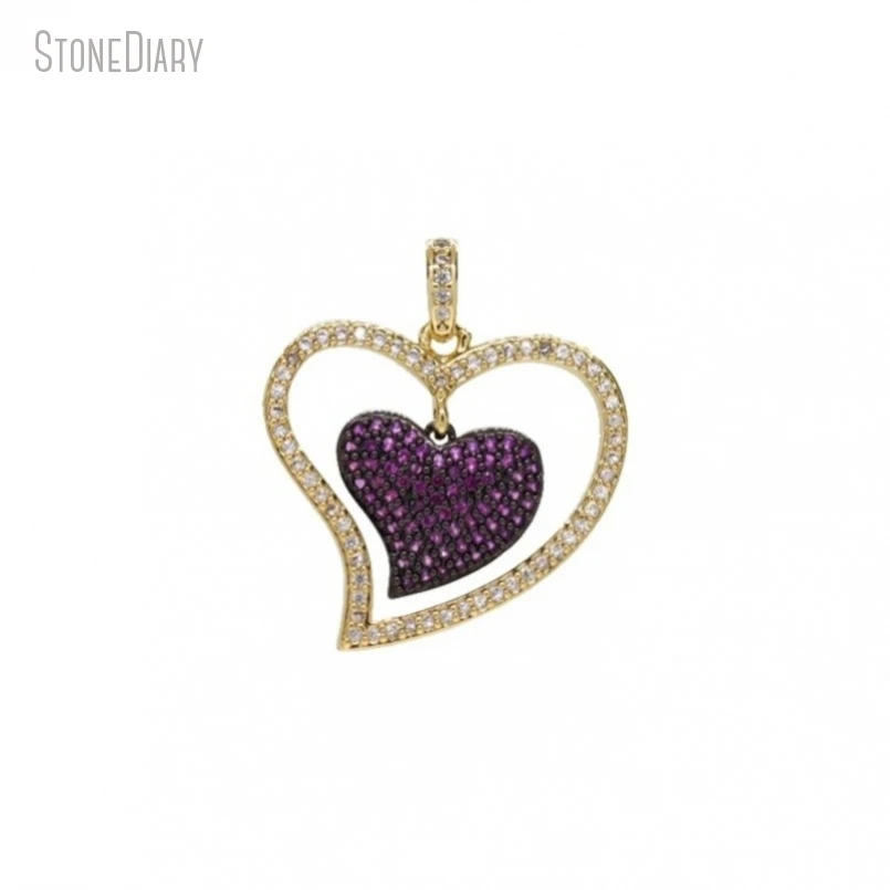 5Pcs Wholesale Hot Pink Gold Color Invisible Setting Cubic Zirconia Copper Gift For Her Jewelry Heart Point Pendant PM47882
5Pcs Wholesale Hot Pink Gold Color Invisible Setting Cubic Zirconia Copper Gift For Her Jewelry Heart Point Pendant PM47882
