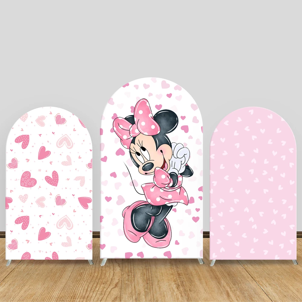 TB Disney Minnie Arch Backdrop Cover Girls Birthday Baby Shower Party Decor Pink Heart Cartoon Pattern Photography Background
TB Disney Minnie Arch Backdrop Cover Girls Birthday Baby Shower Party Decor Pink Heart Cartoon Pattern Photography Background