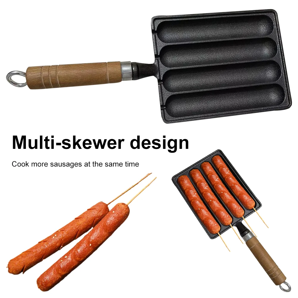 Cast Iron Pot for Grilled Sausage Anti Scald Pre-Seasoned Grilled Sausage Pot Baking Mold Food Tool Hot Dog Baking Steaming Tool
Cast Iron Pot for Grilled Sausage Anti Scald Pre-Seasoned Grilled Sausage Pot Baking Mold Food Tool Hot Dog Baking Steaming Tool