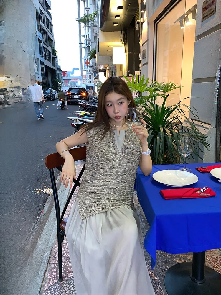 Комплект из многослойного вязаного жилета Ranwear Mist Color Wanderer из смешанной пряжи: модный выбор блогеров, летний хлопковый комплект
Комплект из многослойного вязаного жилета Ranwear Mist Color Wanderer из смешанной пряжи: модный выбор блогеров, летний хлопковый комплект