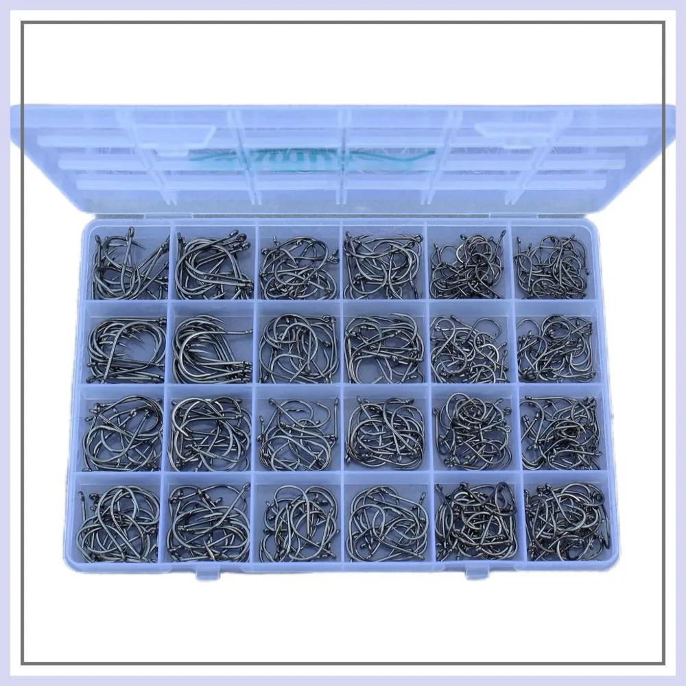 Fishing Hooks Set Freshwater Saltwater Bulk Worm Catfish Hooks Fish Gear Equipment Supplies
Fishing Hooks Set Freshwater Saltwater Bulk Worm Catfish Hooks Fish Gear Equipment Supplies