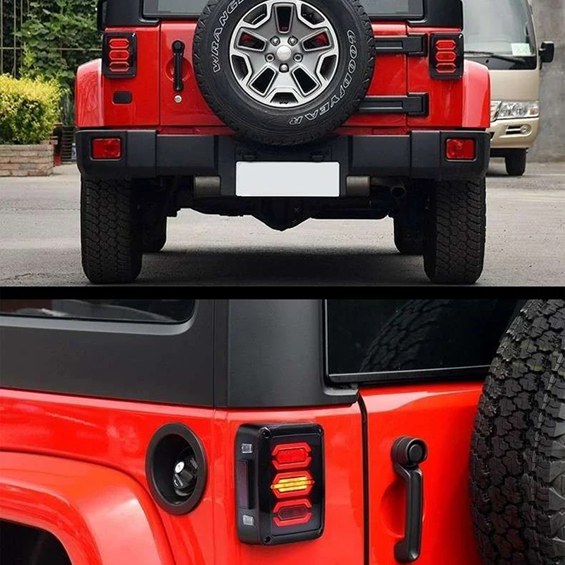 Lantsun J146 LED Tail Lights ABS Taillight LED Rear Rear Lamp Brake Lights for Jeep for Wrangler JK07-17, 1-pair
Lantsun J146 LED Tail Lights ABS Taillight LED Rear Rear Lamp Brake Lights for Jeep for Wrangler JK07-17, 1-pair