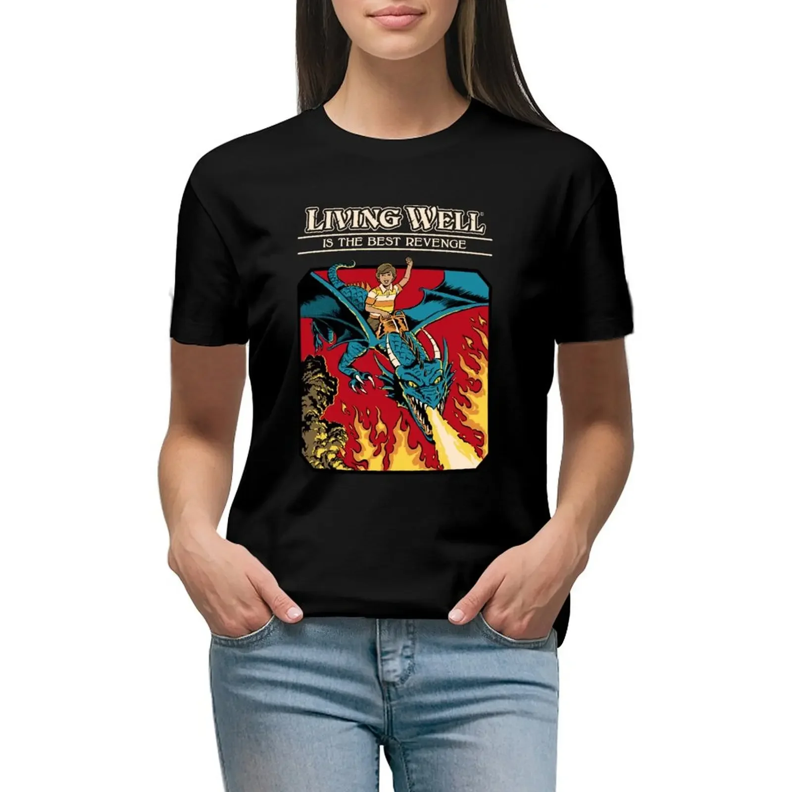 Living Well T-Shirt summer top kawaii clothes oversized tops designer clothes Women luxury
Living Well T-Shirt summer top kawaii clothes oversized tops designer clothes Women luxury