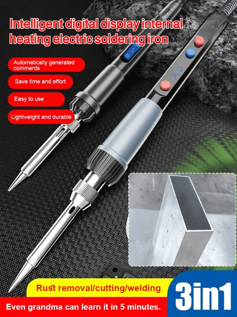 80W Professional Adjustable Temperature Welding Pen With LED Screen For Home Industrial Repair Tool Kit
80W Professional Adjustable Temperature Welding Pen With LED Screen For Home Industrial Repair Tool Kit