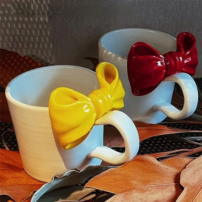 Creative Cup Ceramic Dishwasher Safety Nordic Coffee Cup with Big Bow Hand-torn Milk Tea Ceramic Juice Cup Gift Mug
Creative Cup Ceramic Dishwasher Safety Nordic Coffee Cup with Big Bow Hand-torn Milk Tea Ceramic Juice Cup Gift Mug