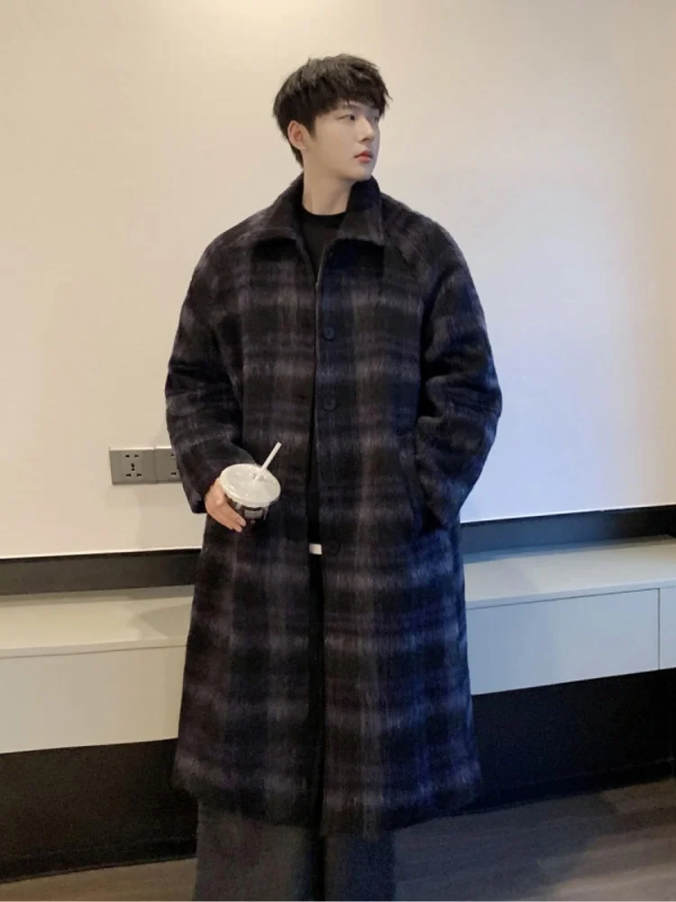Men's Mid-Length Woolen Coat Ches Pattern Warmth And Sle Casual Faionable Winter Outerwear Vintage American Sle
Men's Mid-Length Woolen Coat Ches Pattern Warmth And Sle Casual Faionable Winter Outerwear Vintage American Sle