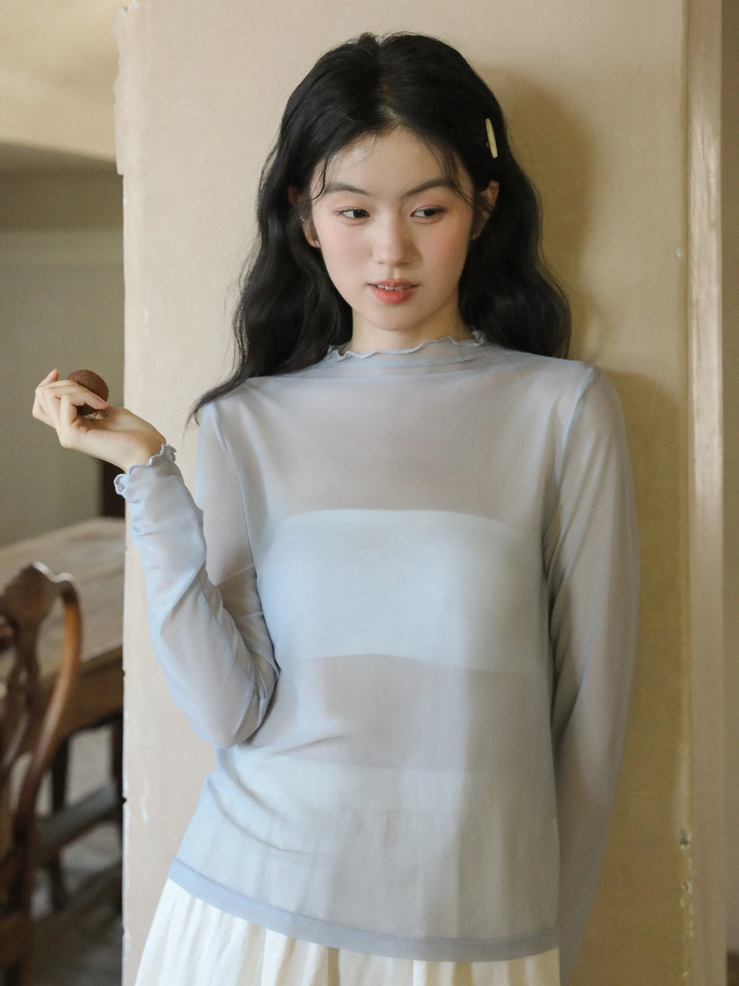 Женская приталенная футболка Nesoulum сине-бежевого цвета, эластичная, с высоким воротником, с манжетами, весенне-летний модный топ
Женская приталенная футболка Nesoulum сине-бежевого цвета, эластичная, с высоким воротником, с манжетами, весенне-летний модный топ