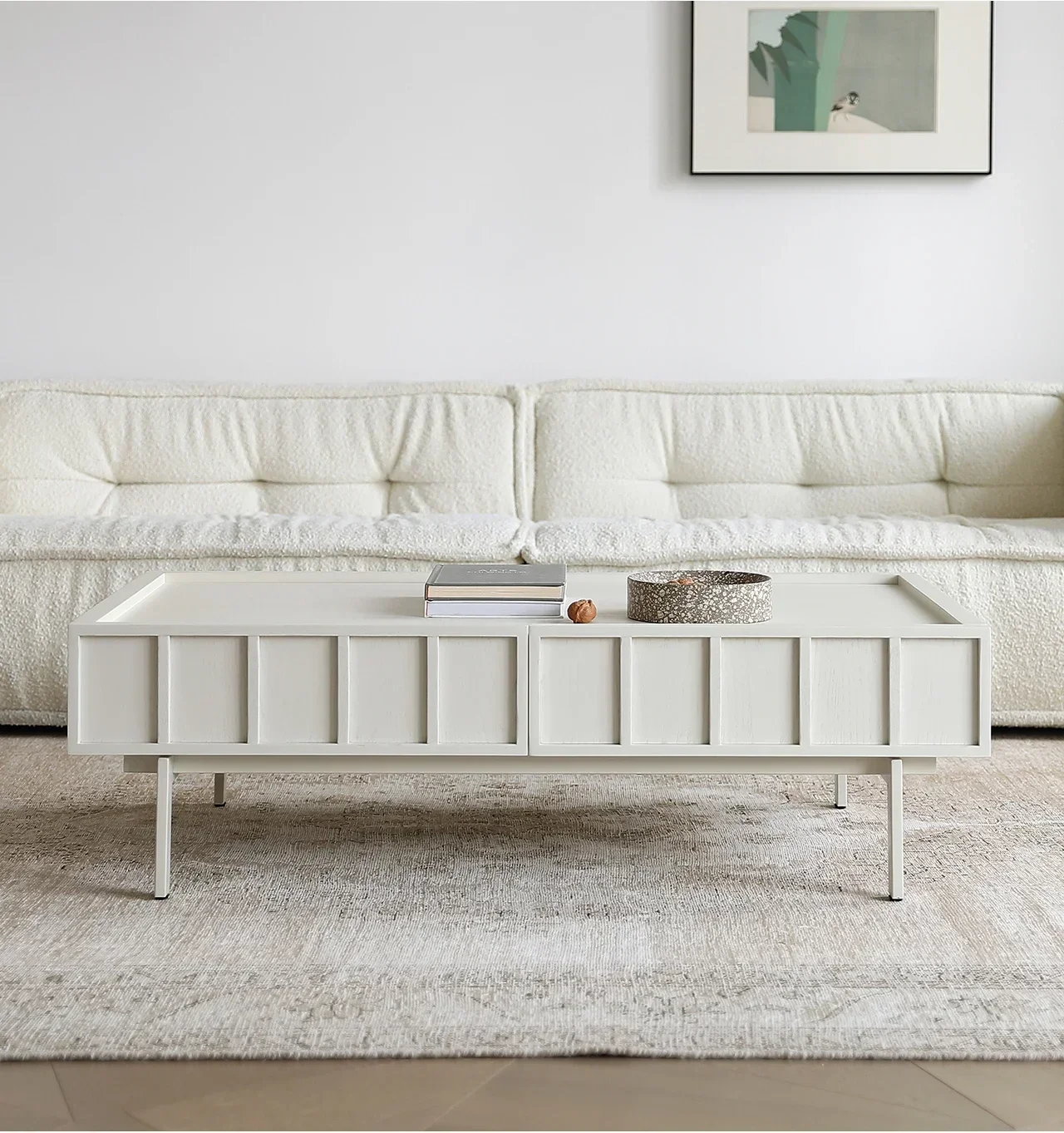 Simple and modern, coffee table designer cream style retro feeling ash wood solid wood coffee table
Simple and modern, coffee table designer cream style retro feeling ash wood solid wood coffee table