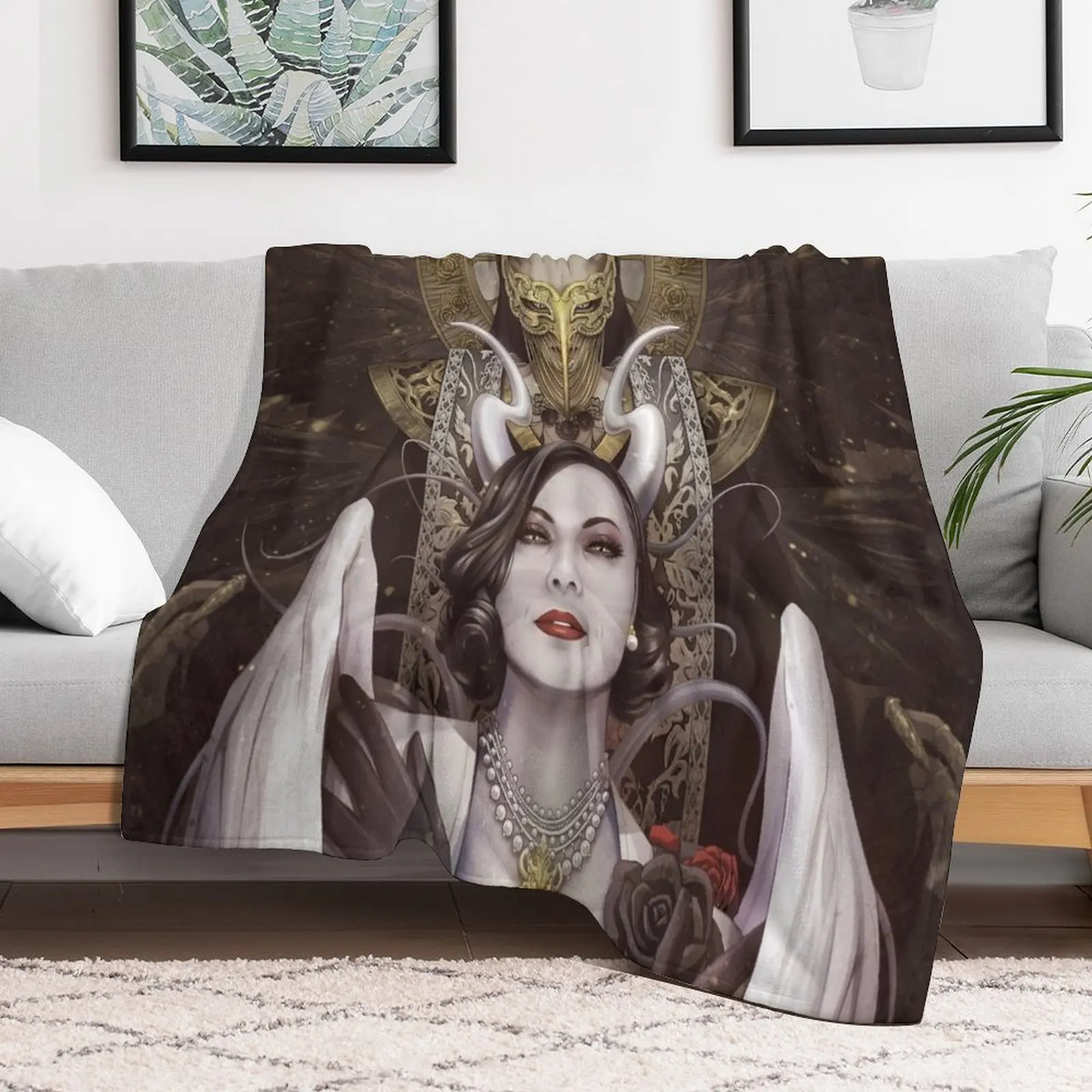 Lady Dimitrescu with Mother Miranda Throw Blanket Picnic Decorative Sofas For Sofa Thin Blankets
Lady Dimitrescu with Mother Miranda Throw Blanket Picnic Decorative Sofas For Sofa Thin Blankets