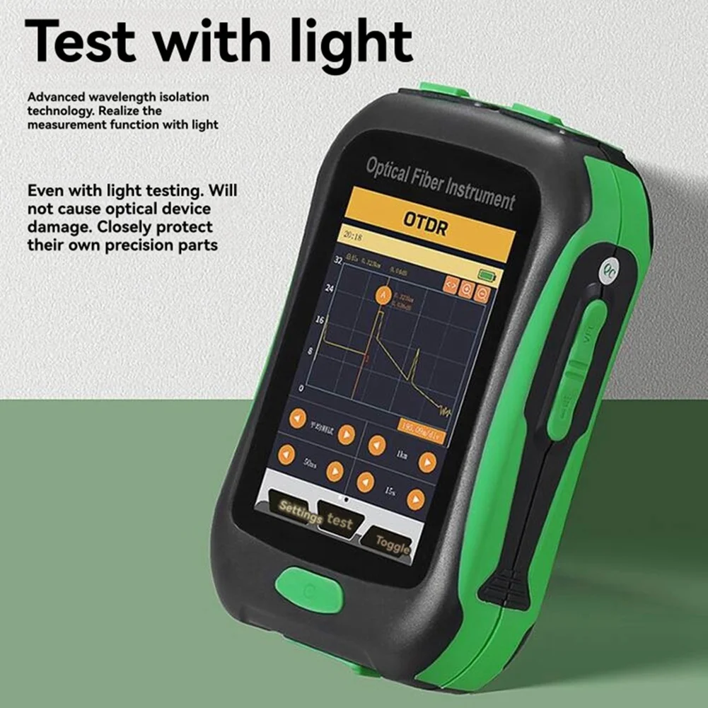 NEW OpticalFiber Instrument Test with TouchScreen 80KM Optical Time Domain Reflectometer Built-in OPM/VFL/OLS/LED Lighting,B
NEW OpticalFiber Instrument Test with TouchScreen 80KM Optical Time Domain Reflectometer Built-in OPM/VFL/OLS/LED Lighting,B