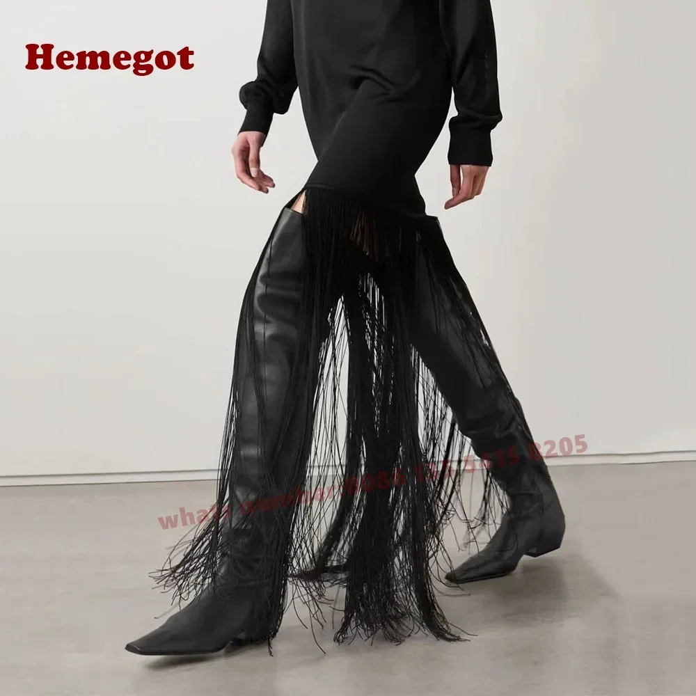 Длинные сапоги на среднем каблуке с квадратным носком, черные женские сапоги выше колена с боковой молнией, однотонные кожаные ботинки «Челси», зима 2025 г., новая роскошь
Длинные сапоги на среднем каблуке с квадратным носком, черные женские сапоги выше колена с боковой молнией, однотонные кожаные ботинки «Челси», зима 2025 г., новая роскошь