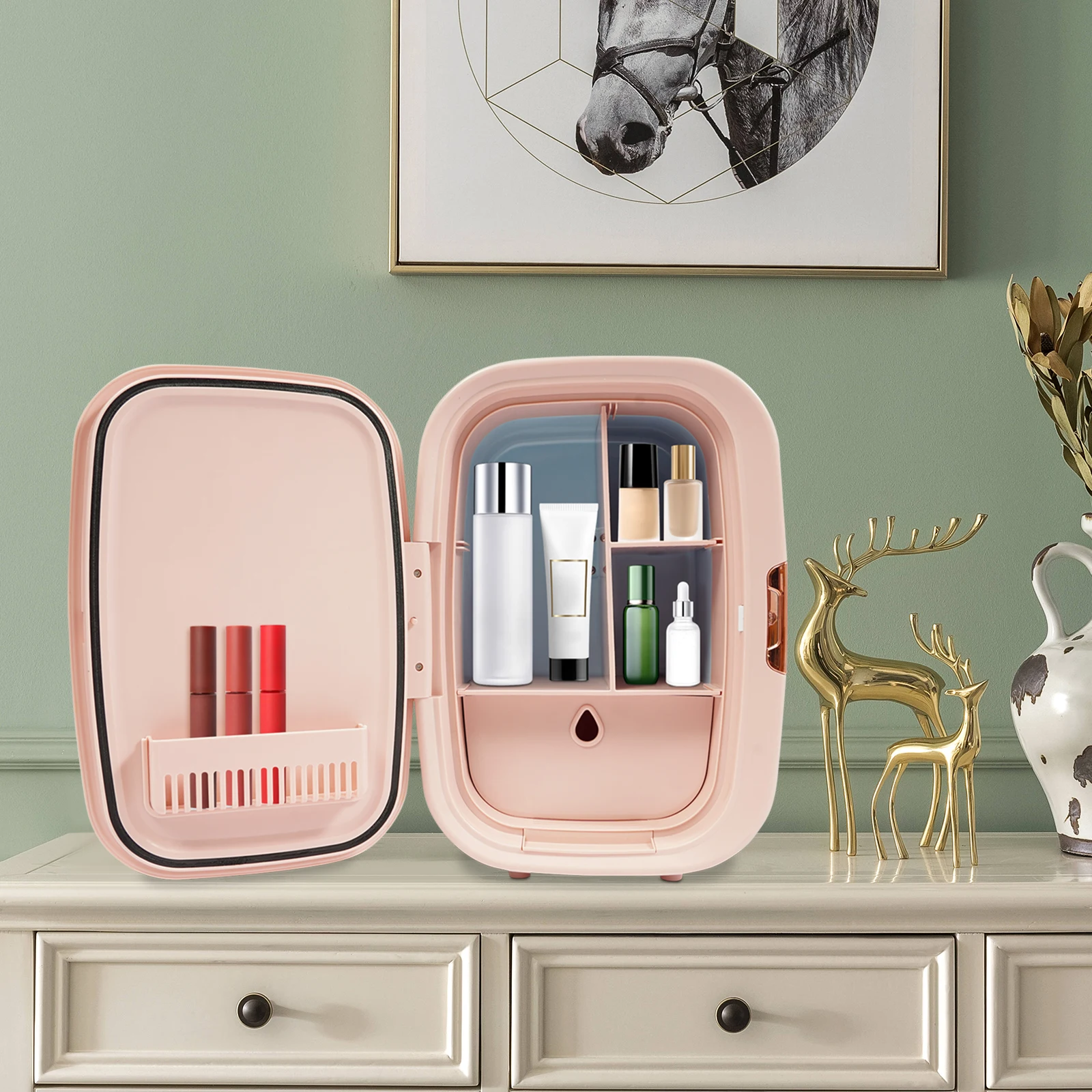 Pink, 12 L Cosmetic Refrigerator, Beauty Fridge for Cosmetic Storage, for storing Facial Masks, Perfumes, Lipsticks, Makeup
Pink, 12 L Cosmetic Refrigerator, Beauty Fridge for Cosmetic Storage, for storing Facial Masks, Perfumes, Lipsticks, Makeup