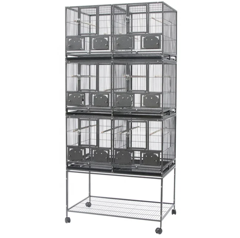 Triple Stackers Heavy Duty Stackable Divided Breeder Breeding Parakeet Bird Cage With Rolling Wrought Iron Cage
Triple Stackers Heavy Duty Stackable Divided Breeder Breeding Parakeet Bird Cage With Rolling Wrought Iron Cage
