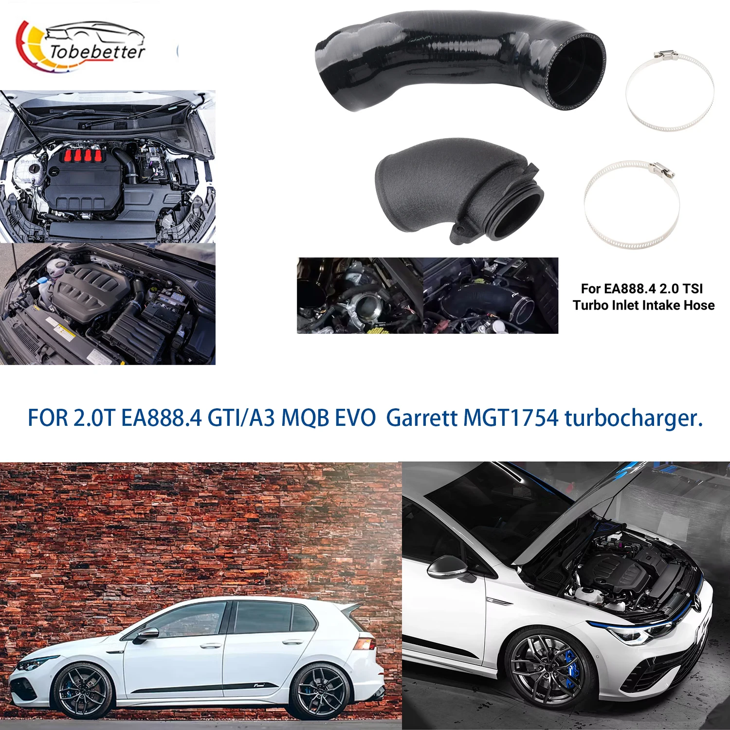 RACING Turbo 90 Inlet elbow & Silicone Inlet Hose For VW MQB EVO EA888.4 Golf8 MK8 R / GTI CS / Audi S3 8Y A3 245PS GARRETT
RACING Turbo 90 Inlet elbow & Silicone Inlet Hose For VW MQB EVO EA888.4 Golf8 MK8 R / GTI CS / Audi S3 8Y A3 245PS GARRETT