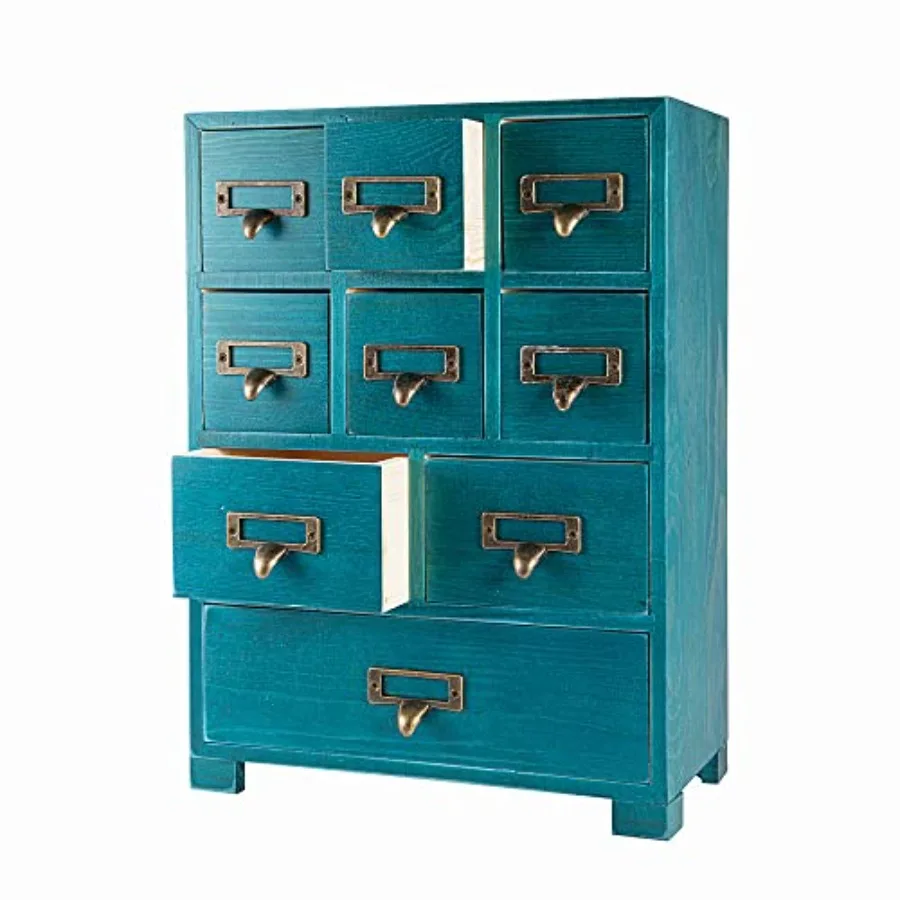 Apothecary Cabinet with 9 Drawers and Labels Rustic Library Card Catalog Cabinet Desktop Wooden Storage Box for Organize Herbal
Apothecary Cabinet with 9 Drawers and Labels Rustic Library Card Catalog Cabinet Desktop Wooden Storage Box for Organize Herbal